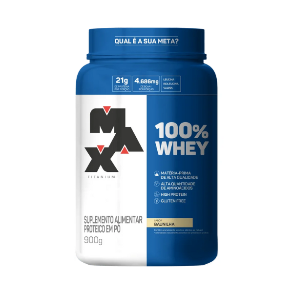 Whey Max 900g Sabor Baunilha